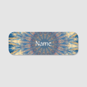 Porte-nom Blue Chakra Kaleidoscope Thunder_Cove