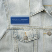 Porte-nom Blue Grey & Sapphire Blue : Votre image profession (En situation)
