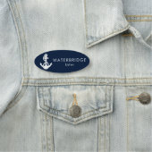 Porte-nom Boat Staff Personalized Nautical Anchor (En situation)