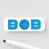 Porte-nom Bob bowling (En situation)