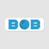 Porte-nom Bob bowling (Devant)