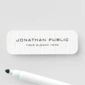 Porte-nom Bois Rustique Blanc (Nom Personnalisé) (En situation)