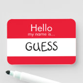 Porte-nom Bonjour ... Devis (En situation)