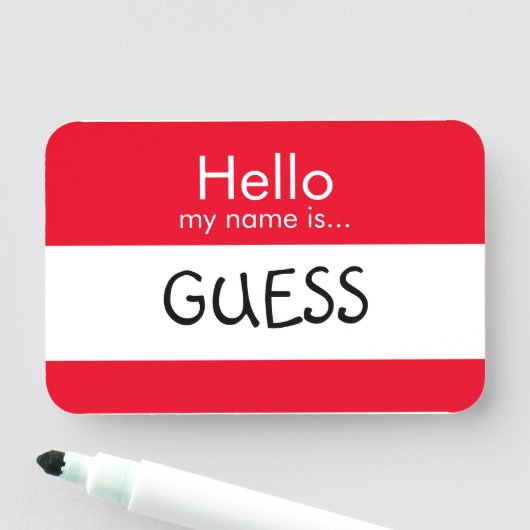 Porte-nom Bonjour ... Devis (En situation)