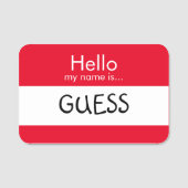 Porte-nom Bonjour ... Devis (Devant)