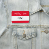 Porte-nom Bonjour ... élevé (En situation)