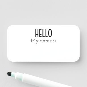 Porte-nom BONJOUR mon nom est fait sur commande