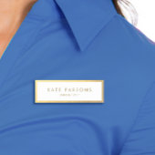 Porte-nom Bordure or élégante