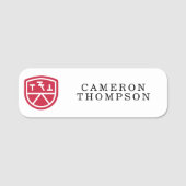 Porte-nom Bouclier Phi Sigma Kappa (Devant)