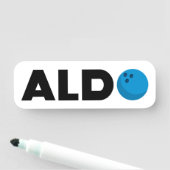 Porte-nom Boule Aldo (En situation)