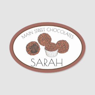 Porte-nom Brigadeiro Brésilienne Chocolat Vente de pain
