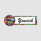Porte-nom Bulles par Kenneth Yoncich (Devant)