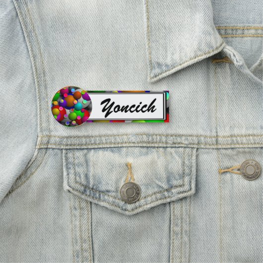 Porte-nom Bulles par Kenneth Yoncich (En situation)