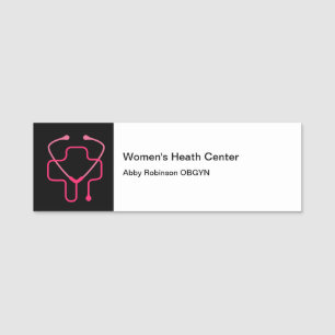 Porte-nom Bureau Médicale OBGYN pour la santé des femmes