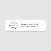 Porte-nom Business Logo | Modern Custom Employee Staff (Devant)