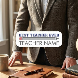 Porte-nom Cadeau personnalisé Meilleur Enseignant - Cadeau P