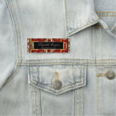 Porte-nom Cadre de tapis antique (En situation)