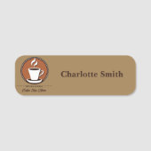 Porte-nom Café Business café professionnel espresso boutique (Devant)