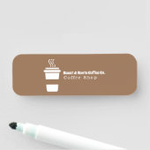 Porte-nom Café professionnel moderne (En situation)