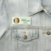 Porte-nom Café Salade Serveur Restaurant Restauration Alimen (En situation)