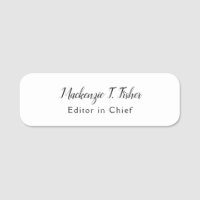 Calligraphie classique Élégante Plaque blanche sim