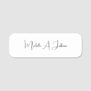 Porte-nom Calligraphie Cute Créative tendance personnalisée