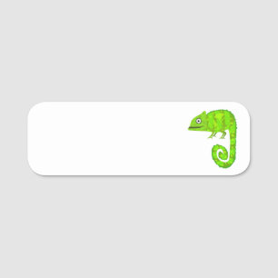 Porte-nom Caméléon vert mignon