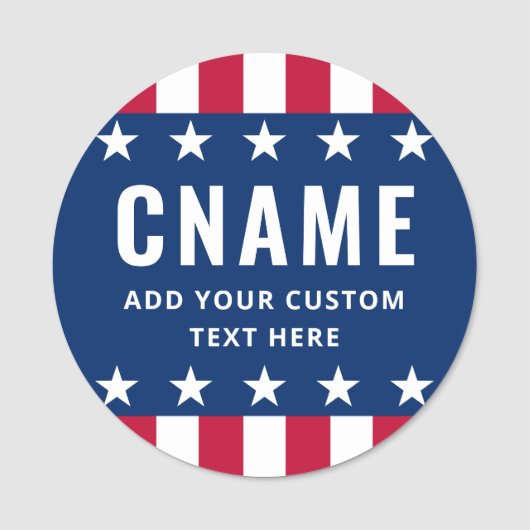 Porte-nom Candidate name slogan political election campaign (Devant)