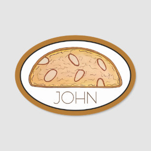 Porte-nom Cantucci Italien Amande Biscotti Pâtisserie Baker