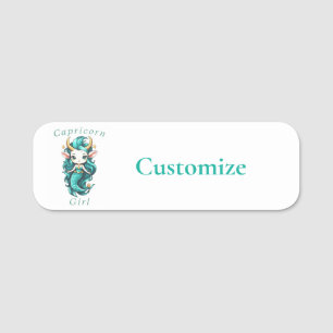 Porte-nom Capricorn Girl Mermaid Thunder_Cove