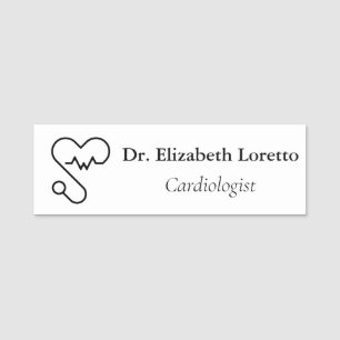Porte-nom Cardiologue Hospital / Logo clinique