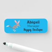 Porte-nom Caricature de bilby australien très heureuse (En situation)