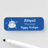 Porte-nom Caricature joli dauphin kawaii kawaii (En situation)