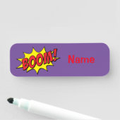 Porte-nom Cartoon Boom Thunder_Cove (En situation)