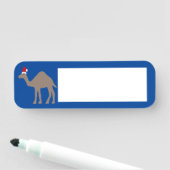 Porte-nom Chameau de Noël mignon (En situation)