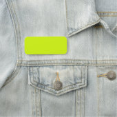 Porte-nom Chartreuse Couleur jaune uni (En situation)
