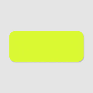 Porte-nom Chartreuse Couleur jaune uni