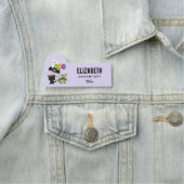 Porte-nom Chat de Cute Halloween, bat, mummy et ghost (En situation)