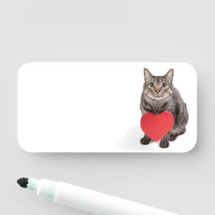 Porte-nom Chat Love