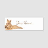 Porte-nom Chats orange tabby mignons  Chatons sur mesure (Devant)