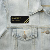 Porte-nom Chic Custom Company Professional Black Gold (En situation)