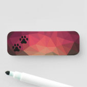 Porte-nom Chien patte, empreinte animale, animal animal de c (En situation)