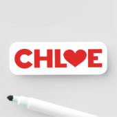 Porte-nom Chloe Love (En situation)
