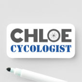Porte-nom Chloe Mountain Biker (En situation)