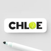 Porte-nom Chloe Tennis (En situation)