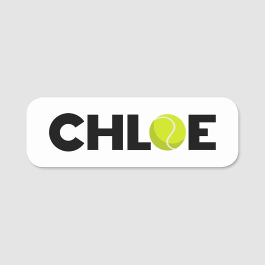 Porte-nom Chloe Tennis (Devant)