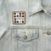 Porte-nom Chocolat Bon Bon Bonbons Chocolatier Chocolatier (En situation)