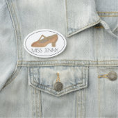 Porte-nom Chorégraphe professeur de danse T-Strap Caractère  (En situation)