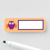 Porte-nom Chouette d'Halloween (En situation)