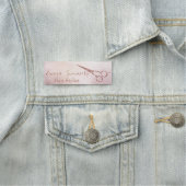 Porte-nom Ciseaux Pailletés Rose Gold Drips Coiffeur (En situation)